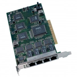 Carte Réseau Serveur D-Link DFE-570TX 8PCI005TX4A1 PCI 4x RJ-45 10/100
