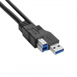 Câble Rallonge USB 3.0 Type Am vers Type Bm Super Speed Imprimante Noir