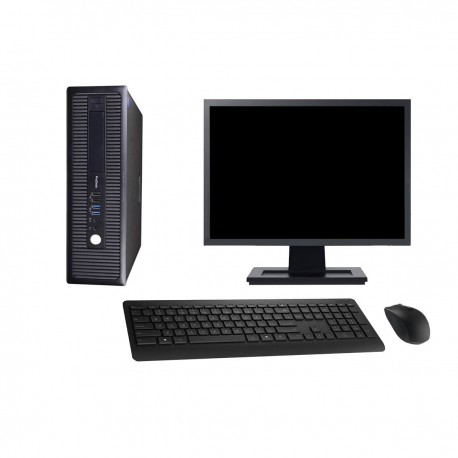 PC MC 600 G1 SFF Ecran 19" Intel G3220 RAM 8Go Disque 500Go Windows 10 Wifi