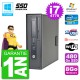 PC HP EliteDesk 800 G1 SFF i7-4770 RAM 8Go SSD 480Go Graveur DVD Wifi W7