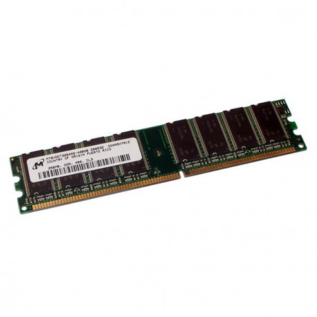 Ram Barrette Memoire MICRON MT8VDDT3264AG-335G4 256Mo DDR1 PC-2700U 333Mhz CL2.5