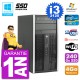 PC HP 6300 MT Intel Core I3-2120 RAM 4Go SSD 240Go Graveur DVD Wifi W7