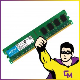 2Go RAM Crucial CT25664AA800.M16FM DDR2 PC-6400 800Mhz 1.8v CL6 PC Bureau