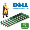 KIT RAM 16Go (4x 4Go) DDR3 PC3-10600 Mémoire Certifiée DELL Optiplex 790 NEUF