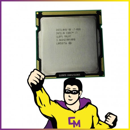 Processeur CPU INTEL I7-880 SLBPS 3.06Ghz LGA1156 Quad Core Lynnfield