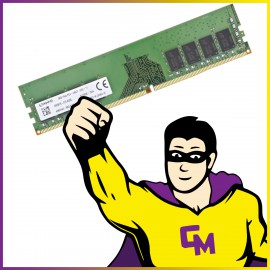 8Go RAM DDR4 PC4-2400 Kingston KVR24N17S8K2/16 DIMM 2400Mhz 1Rx8 CL 17 PC Bureau