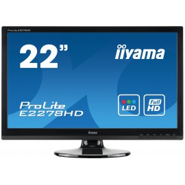 Ecran PC 22" iiyama ProLite E2278HD PL2278H FULL HD 75Hz TN LED 16/9 VGA DVI-D