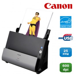 Scanner vertical Canon ImageFORMULA DR-C125 USB Recto-Verso Couleur 25ppm PC MAC