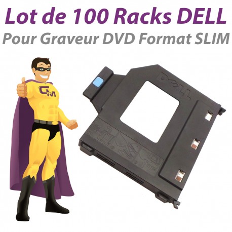 Lot x100 Rack PVC Dell 390 790 3010 3020 7010 9020 SFF PB60147 Graveur DVD Slim