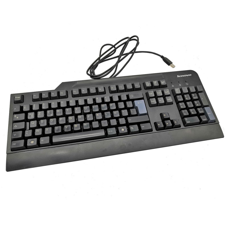 Keyboard USB PC Azerty LENOVO 41A5111 Cabled Black | eBay