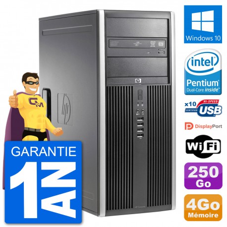 PC Tour HP 8200 Intel G630 RAM 4Go Disque Dur 250Go Windows 10 Wifi