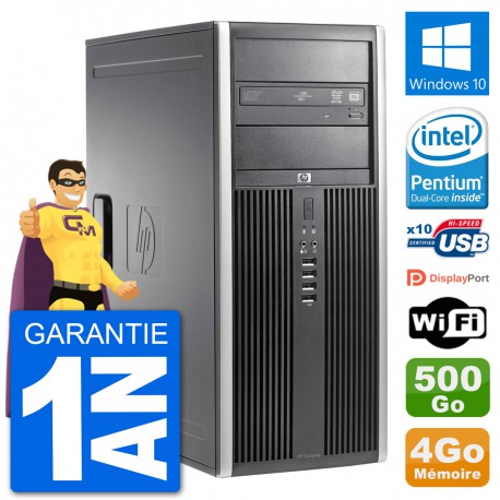 PC Tour HP 8200 Intel G630 RAM 4Go Disque Dur 500Go Windows 10 Wifi