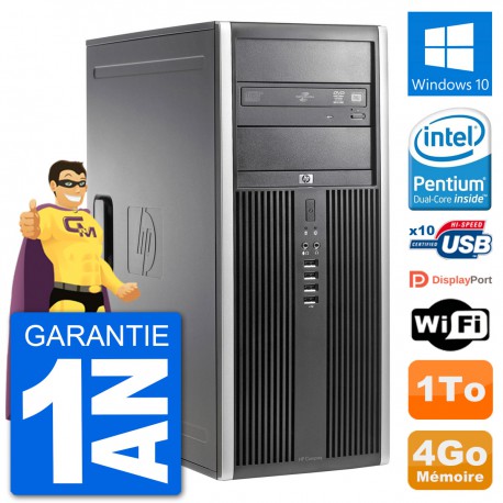 PC Tour HP 8200 Intel G630 RAM 4Go Disque Dur 1To Windows 10 Wifi