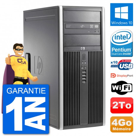 PC Tour HP 8200 Intel G630 RAM 4Go Disque Dur 2To Windows 10 Wifi