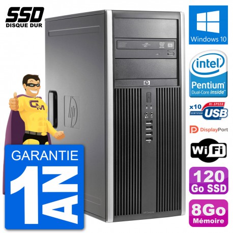PC Tour HP 8200 Intel G630 RAM 8Go SSD 120Go Windows 10 Wifi