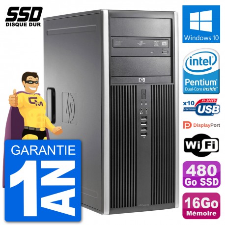 PC Tour HP 8200 Intel G630 RAM 16Go SSD 480Go Windows 10 Wifi