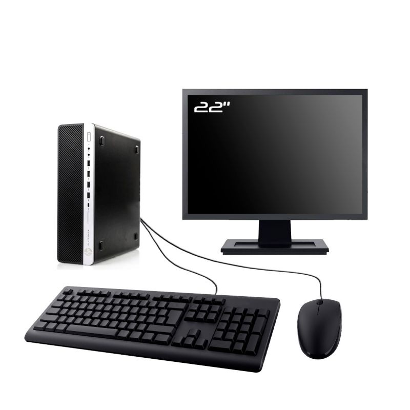 PC HP EliteDesk 800 G3 SFF Ecran 22