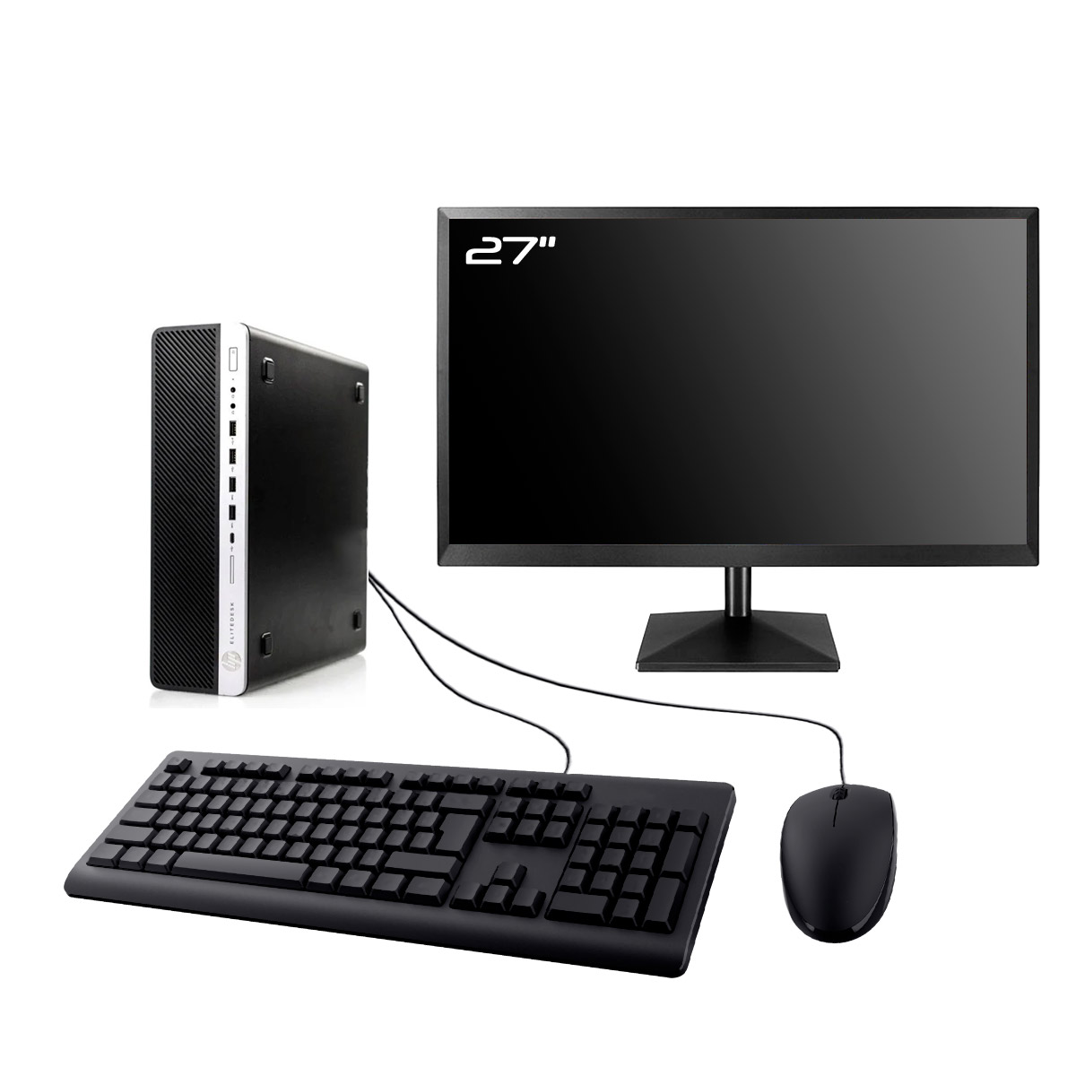 Hp EliteDesk 800 G2 MT - Noir · Occasion - PC - Rue du Commerce