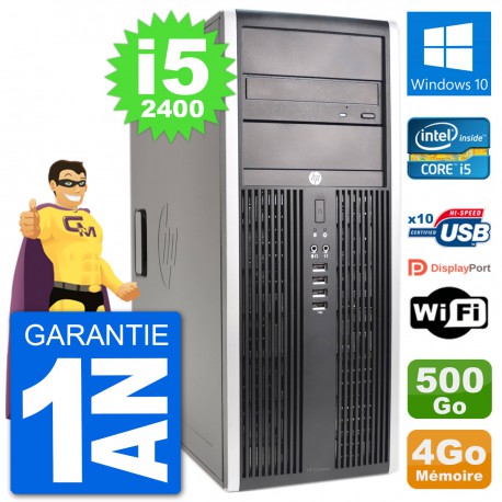 PC Tour HP 8200 Intel Core i5-2400 RAM 4Go Disque Dur 500Go Windows 10 Wifi