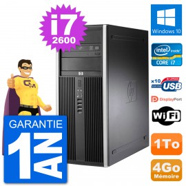 PC Tour HP 8200 Intel Core i7-2600 RAM 4Go Disque Dur 1To Windows 10 Wifi