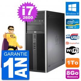PC Tour HP 8200 Intel Core i7-2600 RAM 8Go Disque Dur 1To Windows 10 Wifi