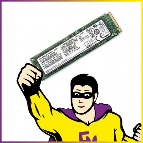 SSD NVMe M.2 2280 512Go Samsung MZ VLW5120 P/N MZVLW512HMJP