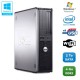 PC DELL Optiplex 760 DT Intel Dual Core E5200 2,5Ghz 4Go DDR2 2000Go WIFI Win 7