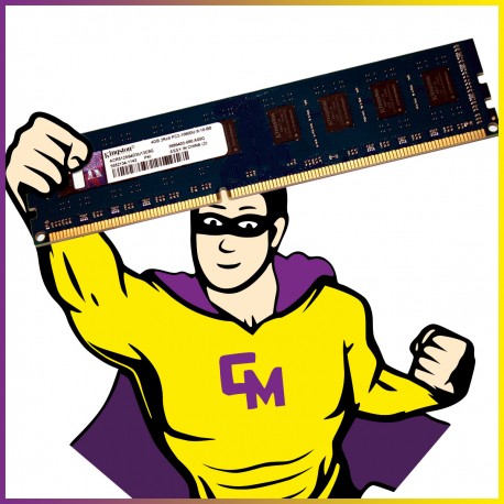 4Go RAM DDR3 Kingston ACR512X64D3U13C9G PC3-10600U 1333 Mhz DIMM CL9 1.5V