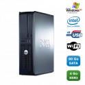 PC DELL Optiplex 760 DT Intel Dual Core E5200 2,5Ghz 4Go DDR2 80 Go WIFI XP Pro