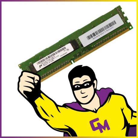 8GB RAM Serveur Micron MT18JSF1G72AZ-1G6D1ZE PC3-12800E 1600 Mhz DIMM CL11 ECC
