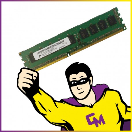 8GB RAM Serveur Micron MT18JSF1G72AZ-1G9E1ZE PC3-14900E 1866 Mhz DIMM CL13 ECC