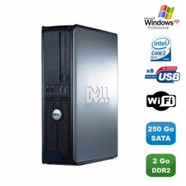 PC DELL Optiplex 760 DT Intel Core 2 Duo E8400 3Ghz 2Go DDR2 250Go WIFI XP Pro