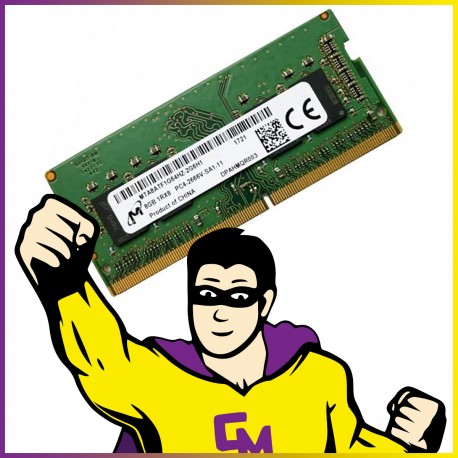 8Go RAM DDR4 Micron MTA8ATF1G64HZ-2G6H1 SODIMM 2666Mhz Mémoire PC Portable