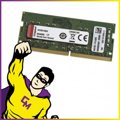 8Go RAM DDR4 Kingston KVR26S19S8/8 PC4-21300 2666Mhz SODIMM CL19 1.2V PC