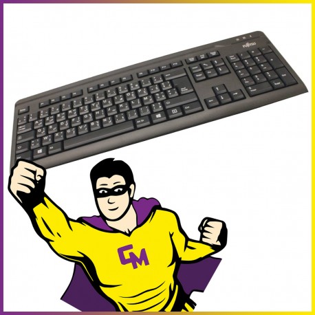 Clavier AZERTY USB FUJITSU KB410 K Noir 106 Touches