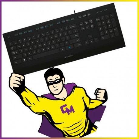 Clavier AZERTY USB LOGITECH K280e Noir 104 Touches