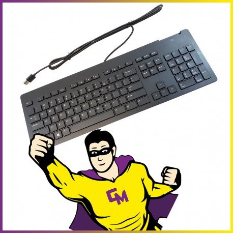 Clavier AZERTY USB HP TPC-C001K Noir 106 Touches