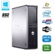 PC DELL Optiplex 760 DT Intel E5200 2,5Ghz 8Go DDR2 240Go SSD WIFI Win 7
