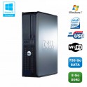 PC DELL Optiplex 760 DT Intel Core 2 Duo E8400 3Ghz 8Go DDR2 750 Go WIFI Win 7