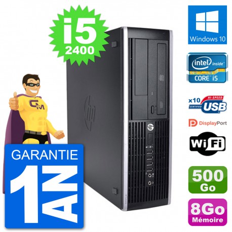 PC HP 8200 Elite SFF Intel i5-2400 RAM 8Go Disque Dur 500Go Windows 10 Wifi