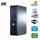 PC DELL Optiplex 760 DT Intel E8400 3Ghz 1Go DDR2 240Go SSD WIFI XP Pro
