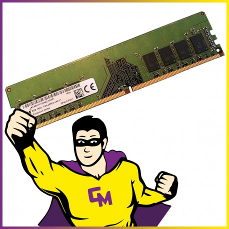 8Go RAM DDR4 PC4-21333 2666V Mhz Micron MTA8ATF1G64AZ-2G6E1 DIMM PC Bureau