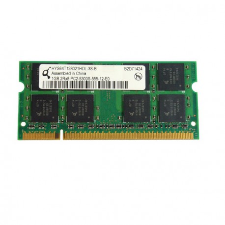 RAM PC Portable SODIMM Qimonda HYS64T128021HDL-3S-B DDR2 667Mhz 1Go PC2-5300S