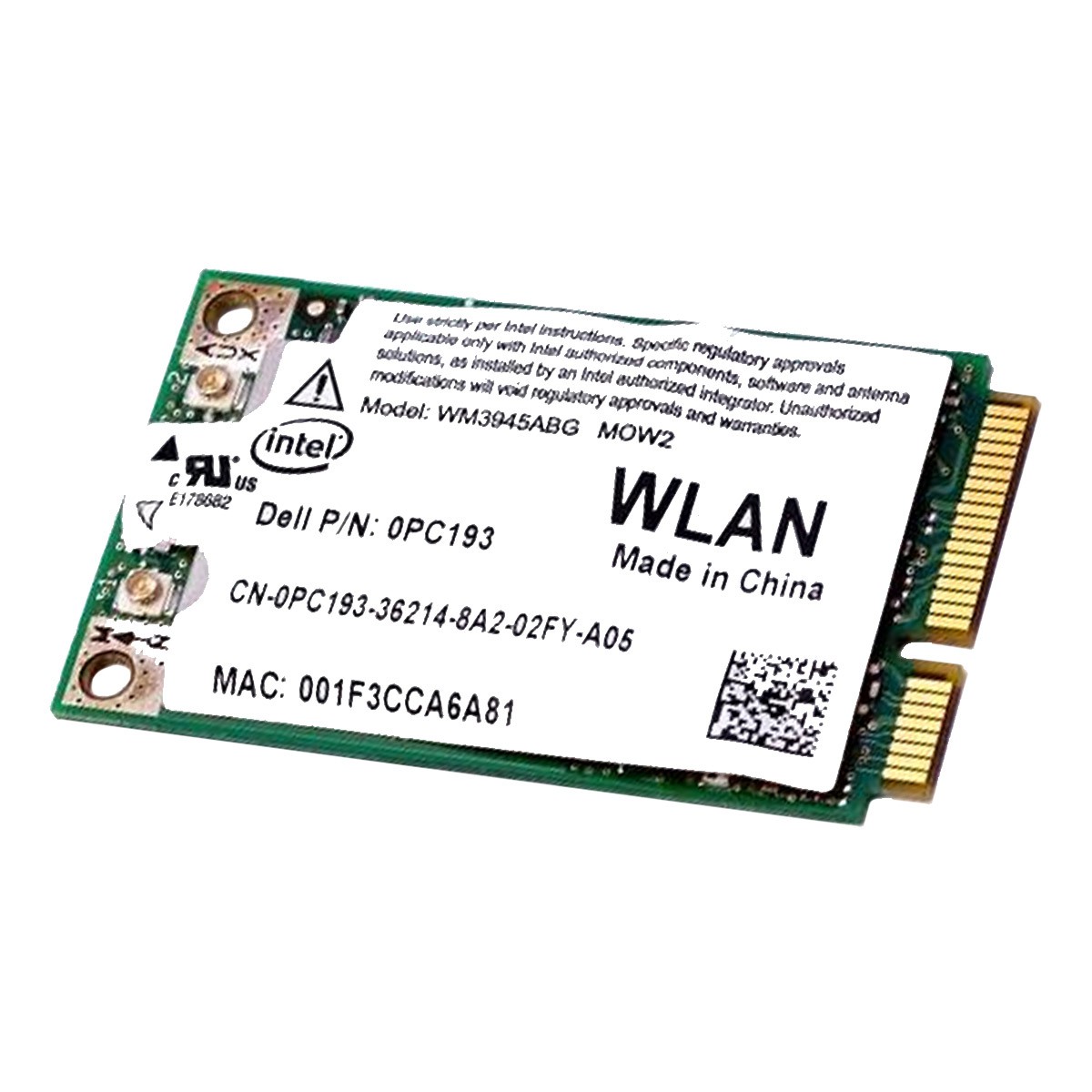 DELL WLAN 0PC193 WIFI CARD WM3945ABG INTEL 