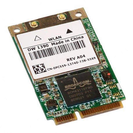 Mini-Carte Wifi Dell QDS-BRCM1020 4324A-BRCM1020 0PC559 PC559 PCIe 802.11ab WLAN