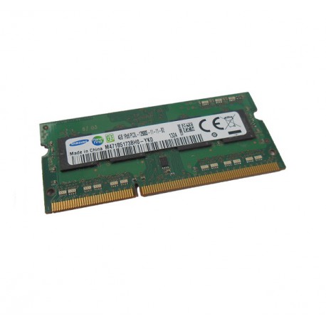 Barrette Mémoire RAM Sodimm 4Go DDR3 PC3L-12800S Samsung M471B5173BH0-YK0 CL11
