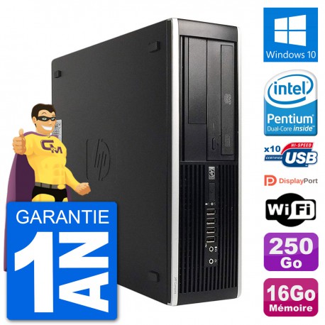 PC HP 8300 Elite SFF Intel G630 RAM 16Go Disque Dur 250Go Windows 10 Wifi