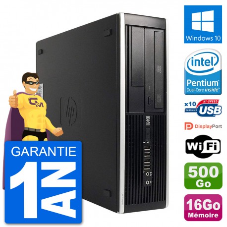 PC HP 8300 Elite SFF Intel G630 RAM 16Go Disque Dur 500Go Windows 10 Wifi