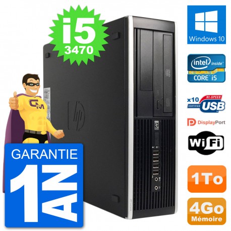 PC HP 8300 Elite SFF Intel i5-3470 RAM 4Go Disque Dur 1To Windows 10 Wifi