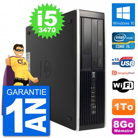 PC HP 8300 Elite SFF Intel i5-3470 RAM 8Go Disque Dur 1To Windows 10 Wifi